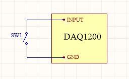 DAQ1200 connected to a switch