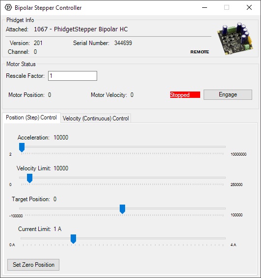 NEMA23 - 0.9 Degree - 2.8A Stepper - Gearless - 3330_0 - Phidgets