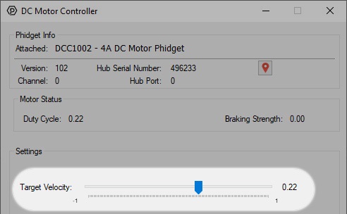 Controlling a DC Motor
