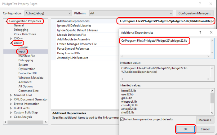 Language - C - Phidgets Support
