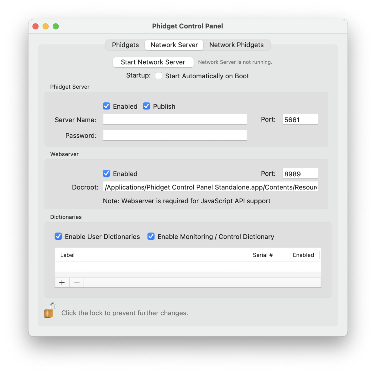 Phidget Control Panel - Phidgets Support