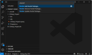 Language csharp vscode addnugetpackage.png