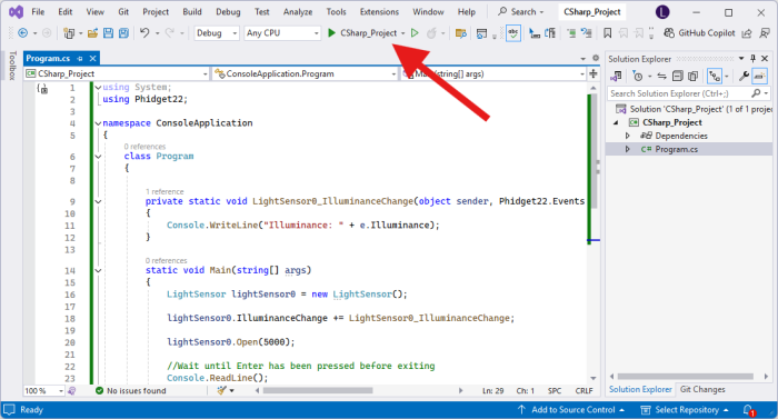 Language - C Sharp - Phidgets Support
