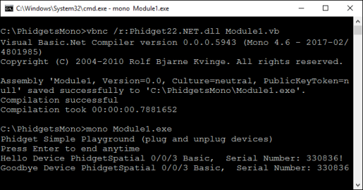 Language - Visual Basic - Phidgets Support