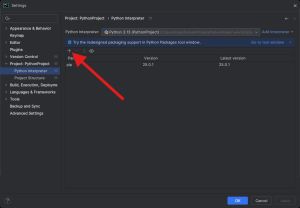 Windows pycharm addpackage.jpg
