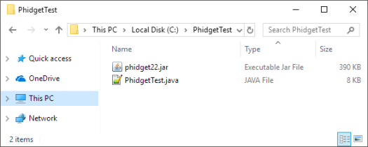 Language - Java - Phidgets Support