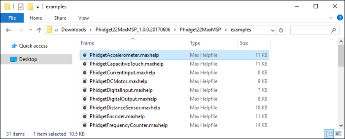 Language - Max - Phidgets Support