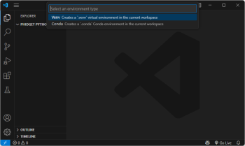 Language python vscode newvenv.png