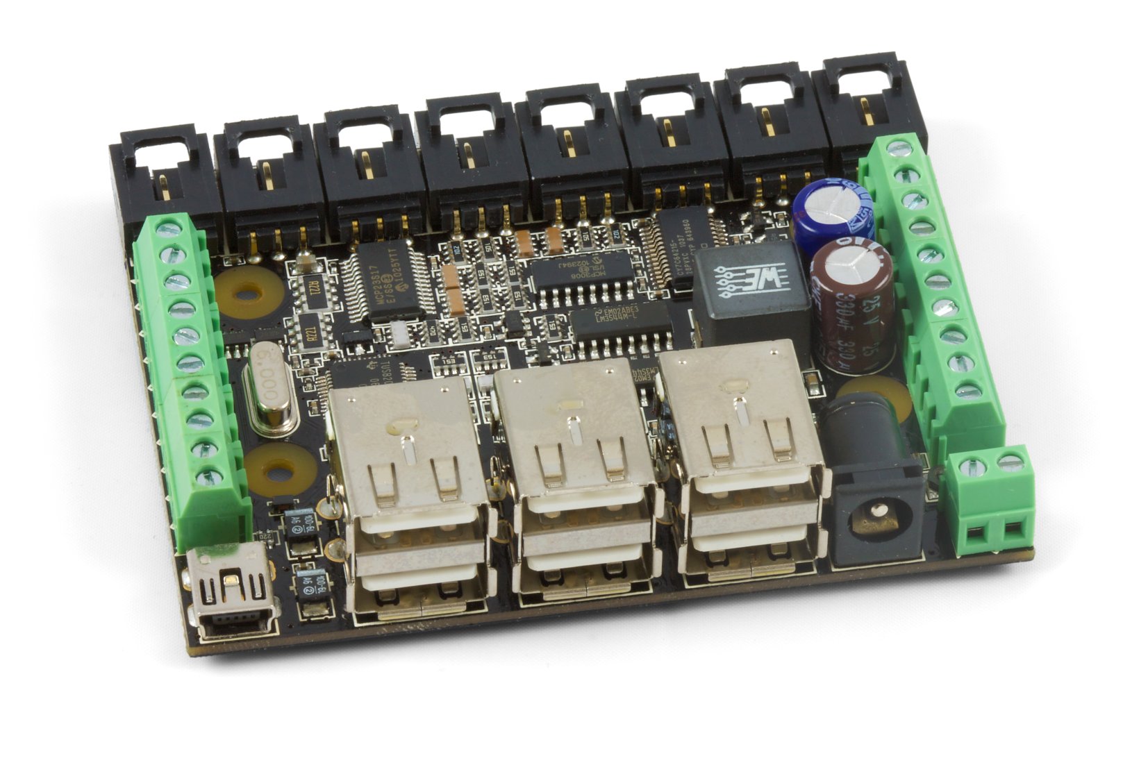 PhidgetInterfaceKit 8/8/8 w/6 Port Hub - 1019_1 - Phidgets