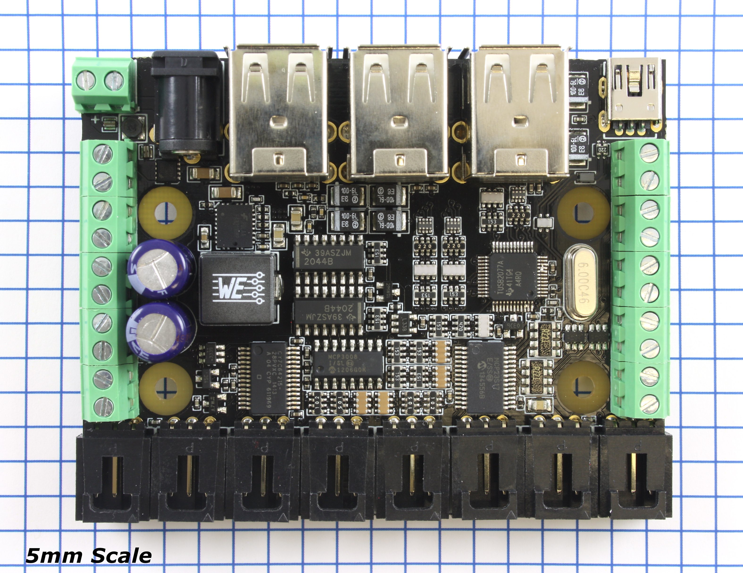 PhidgetInterfaceKit 8/8/8 w/6 Port Hub - 1019_1 - Phidgets