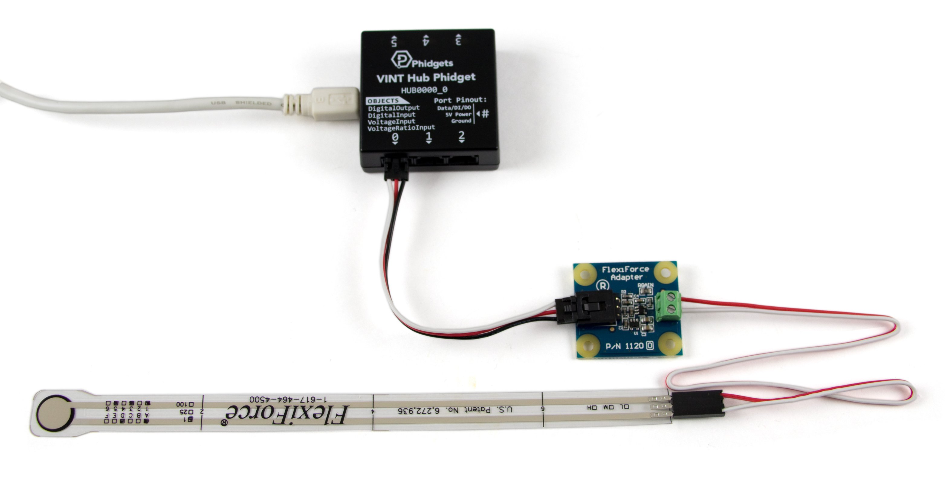 8″ FlexiForce 0-1lb. Resistive Force Sensor - 3100_0 - Phidgets