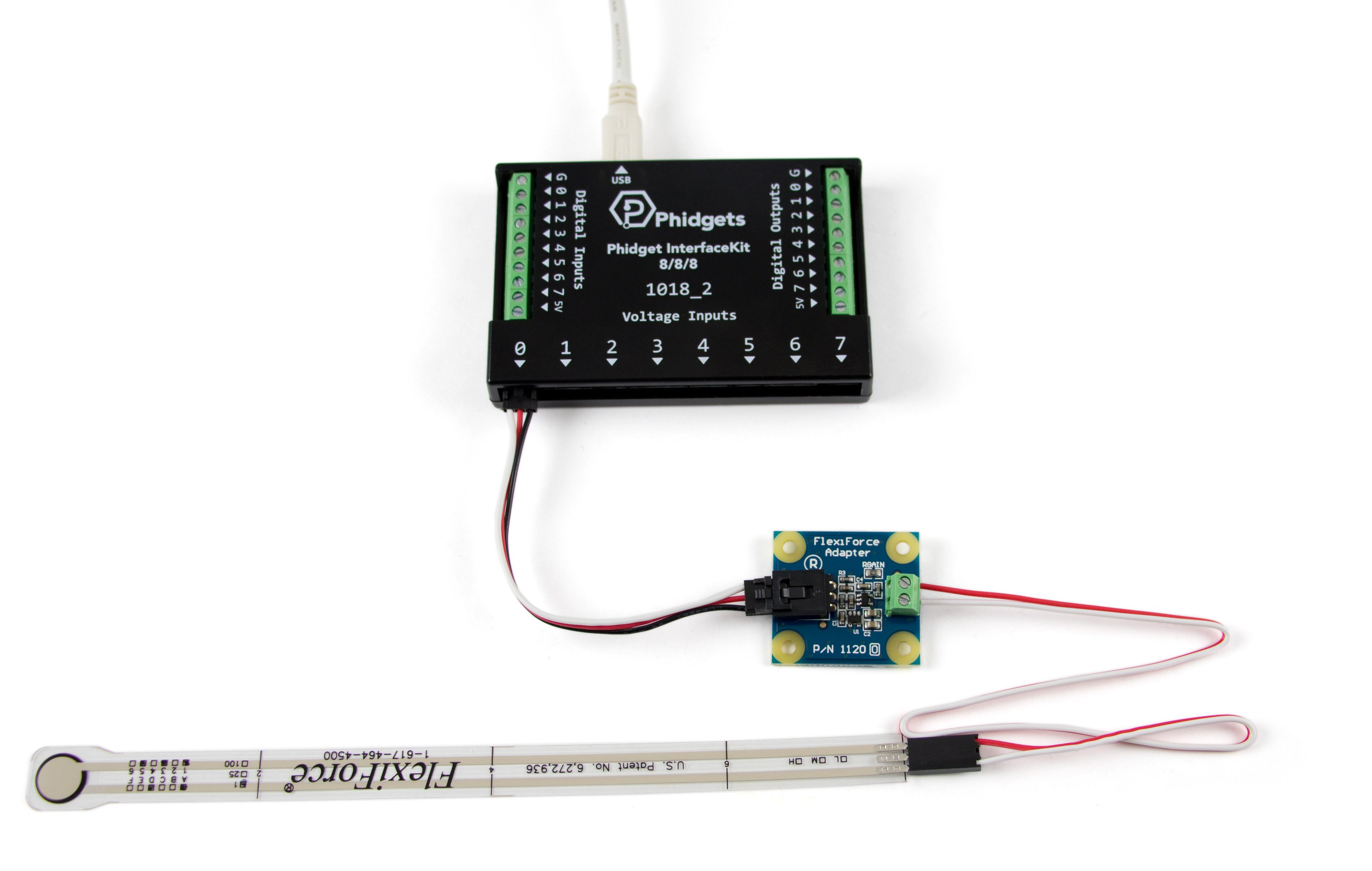使用回数　1回　 FOX1 BANZITOS 26cm 8″ FlexiForce 0-25lb. Resistive Force Sensor - 3101_0 - Phidgets