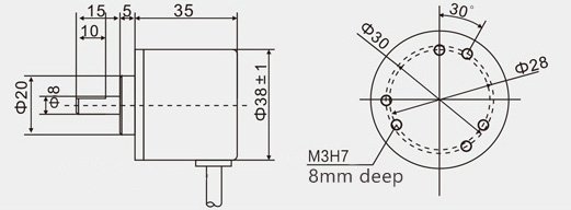 Encoder rotativo magnetico MG23