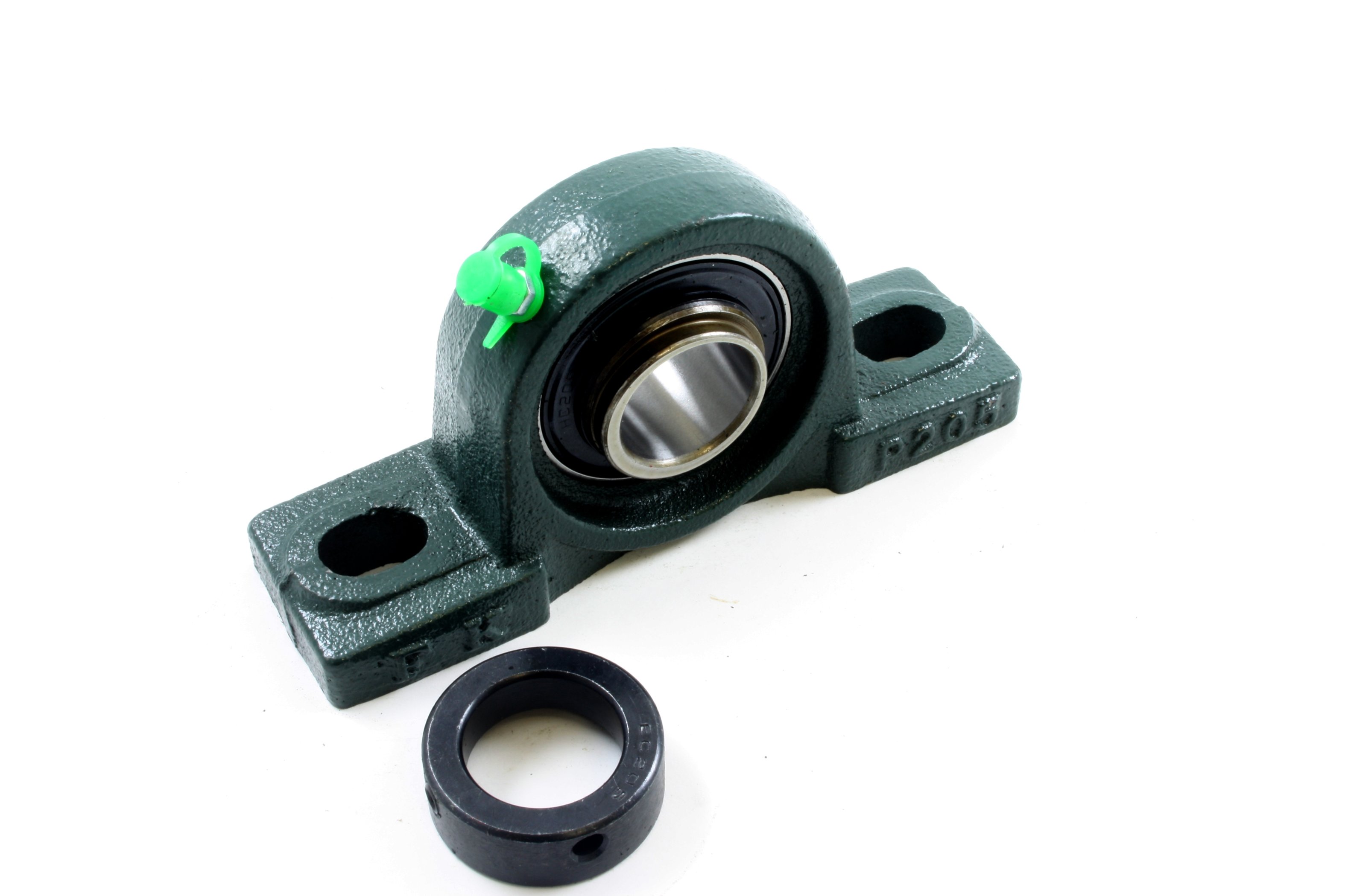 TRITAN Pillow Block Bearing: 25 mm Bore, Cast Iron, Set Screws, 36.5 mm  Shaft Ht, 140 mm Overall Lg